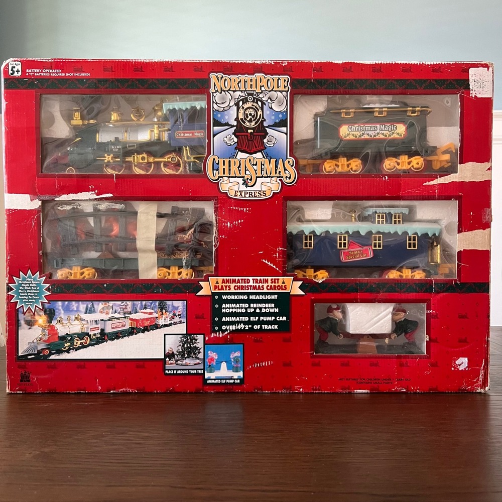 Northpole Christmas Express Animated Train Set 1996 Carols No 5301 Vtg Toy State